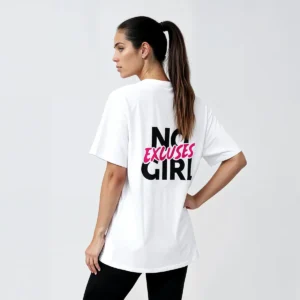 Camiseta Oversize No Excuses Girl