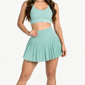 Conjunto Falda Short Plisada + Top